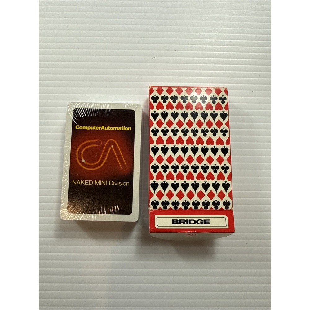 COMPUTER AUTOMATION Naked Mini Division Advertising Playing Cards Vintage